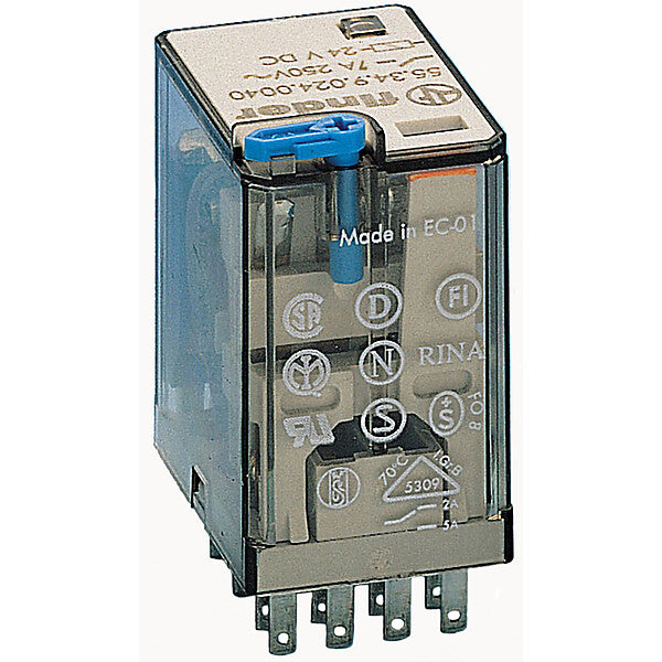 Finder Rel. Verssp. 24VDC 4W 7A f.Fas. 94.04/84/44 55.34.9.024.0040